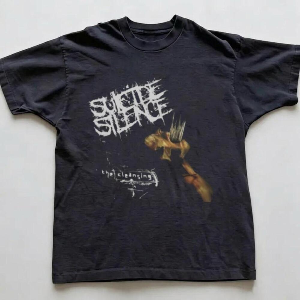 Suicide Silence The Cleansing Album Cover Vintage Graphic T-Shirt